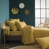 Image de Housse De Couette Imprimée En Viscose De Bambou, Camille - 260 X 240 Cm - Jaune Curry