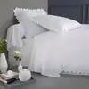 Image de Housse De Couette Brodée En Coton, Opéra - 240 X 220 Cm - Blanc