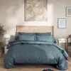 Image de Housse De Couette Imprimée En Microfibre, Alban - 240 X 220 Cm - Bleu