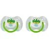 Image de Sucette Anatomique Silicone Grenouille Bleu Translucide 1er âge - dBb Remond - Lot de 2