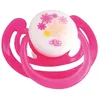 Image de Sucette Physiologique Silicone Fleurs Rose Translucide & Violet 1er âge Lot de 2 - dBb Remond