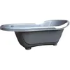 Image de dBb Remond Baignoire Rigide avec Bouchon de Vidange Argent