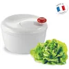 Image de Moulinex Classic Essoreuse à salade 5L blanche Fabriquée en France Compatible lave-vaisselle Bouton stop