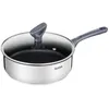 Image de TEFAL Sauteuse Dailycook en inox - Ø 24 cm - Avec couvercle en verre - Tous feux dont induction