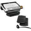 Image de TEFAL Optigrill + Plaques à Gaufres Optigrill+ grill intelligent 6 programmes mode manuel 4 personnes + plaques gaufres GC716D12