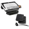 Image de Tefal gc716d optigrill grill + accessoires pour gaufres - 2000 w - noir / acier inoxydable TEF3168430281202