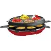 Image de Appareil à raclette/crêpière Tefal Colormania, 1050W 8 Personnes - RE310512 Rouge