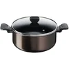 Image de FaitoutEasy Cook & Clean 24 cm (4.7L) Revêtement Antiadhésif Cuisine Saine + Couvercle 24cm 4,7L Aluminium Revêtement Anti-adhésif Tous Feux Sauf Inuduction Avec Couvercle Easy Cook TEFAL