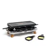 Image de TEFAL GOURMET raclette gril plancha 8 coupelles extra profondes plus de gourmandise grise RE610D12