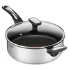 Image de Sauteuse 26cm Acier Inoxydable Revêtement Anti-adhésif Tous Feux Dont Induction Avec Couvercle Emotion TEFAL