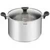 Image de Tefal - marmite inox 28cm + couvercle en verre e3086404 - primary E3086404