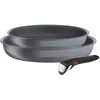 Image de Tefal Ingenio Natural Force Lot 2 poêle 24/28 cm + poignée amovible Empilable Revêtement antiadhésif Induction