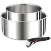 Image de Tefal Ingenio Preference Lot 3 pièces Empilable Acier inoxydable Induction Polyvalence Gain de place L9739302