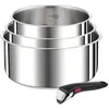 Image de Batterie de cuisine - TEFAL - L898S4 - Poignée amovible - Empilable - Compatible tous feux