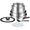 Image de Tefal Batterie De Cuisine Tefal Batterie De Cuisine 10 Pieces Ingenio Emotion Induction Et Four L897s104