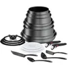 Image de Tefal Ingenio Daily Chef Batterie de cuisine 20 pièces Empilable Robuste Résistant Facile à nettoyer Revêtement antiadhésif