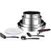 Image de Tefal - série de 2 casseroles + 2 poêle anti-adhésives + 1 manche l897as04 - TEF3168430340886