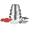 Image de Batterie de cuisine - TEFAL - Ingenio - 20 pièces - Poignées amovibles - Induction - Antiadhésif