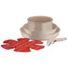 Image de Batterie de cuisine 8 Pièces Empilables Aluminium Revêtement Anti-adhésif Tous Feux Dont Induction Poignée Amovible Ingenio Delight TEFAL