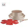 Image de Tefal Ingenio Batterie de cuisine 8 pces Poêles Casserole Induction Revêtement antiadhésif Fabriqué en France Delight L7839802