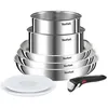 Image de Tefal Ingenio Emotion Batterie de cuisine 8 pièces L8968S04 Acier inoxydable non revêtu