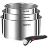 Image de Tefal l896s404 ingenio emotion set 3 casseroles 16/18/20 cm+1 poignée - inox - tous feux dont induction TEFL896S404