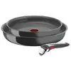 Image de Poele tefal ingenio renew lot de 3 pcs, induction, revetement céramique antiadhésif, sans pfoa, fabriquée en france l2619102 TEFL2619102