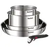 Image de Batterie de cuisine 5 Pièces Inox Revêtement Anti-adhésif Tous Feux Dont Induction Poignée Amovible Ingenio Emotion TEFAL