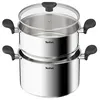 Image de Couscoussier - Tefal - Primary E3089504 - Inox - 24 cm - Couvercle en verre