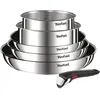 Image de Batterie de cuisine - TEFAL - Ingenio L881S604 - 6 pièces - Acier inoxydable - Poignée amovible
