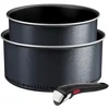 Image de Lot De 2 Casseroles Aluminium 18/20cm + 1 Poignée Noir Tefal L7239003