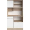 Image de Buffet de cuisine - BECOOL - 1002 x 1857 x 453 cm - Chêne / Blanc - PARISOT