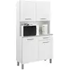 Image de Vaisselier easy 101cm, 4 portes & 1 tiroir - blanc 3377-SUCD