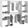 Image de Dressing double ARTIC - L 220 x P 40 x H 180 cm - Blanc - Made in France