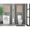 Image de Ekipa Entourage Wc - Décor Chene Jackson Et Blanc - L 64 X P 22 X 185 Cm - Verso