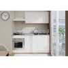Image de Cuisine complète OSLO - L 180cm - Blanc Mat - Plan de travail inclus