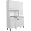 Image de Oslo buffet de 120 cm - 1 tiroir et 6 portes - l 120 x p 40 x h 185 cm - coloris blanc 3406