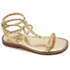 Image de Sandale Plate Brides Montantes Avec Clous Calie