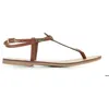 Image de Sandales femme Les Tropeziennes Harvil Plate Cuir - Bronzer