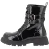 Image de Bottines Femme - Kaporal Shawana - Noir - Talon Plat - Fermeture Lacets