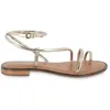 Image de Sandales - LES TROPEZIENNES PAR M. BELARBI - HATRIO - Talon Plat - 2 cm - Cuir Or