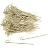 Image de Lot De 100 Pics À Brochettes En Bambou De 10 Cm Fackelmann Wood Edition