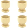 Image de Lot De 4 Coquetiers Designs En Bois Fackelmann Wood Edition