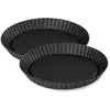 Image de Lot De 2 Plats À Tartes Renversées 30 Cm Black Metallic