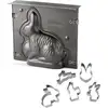 Image de Ensemble De Moule Lapin De Pâques 3d Et 5 Emporte-pièces Lapin Zenker Pâques