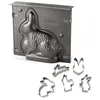Image de Ensemble de moule lapin de Pâques 3D et 5 emporte-pièces lapin - ZENKER