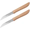 Image de Lot De 2 Couteaux D'office Manche En Bois Lame De 7,5 Cm Nirosta Country