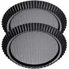 Image de Ensemble De 2 Moules À Tarte Renversée 28 Cm Zenker Black Metallic