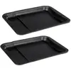 Image de Lot De 2 Moules À Gâteaux 35-52/32/3 Cm En Acier Black Mettallic Black Mettallic Zenker Black Mettallic