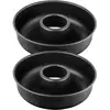 Image de Lot De 2 Moules À Gâteaux 28/28 Cm En Acier Black Metallic Black Mettallic Zenker Black Mettallic